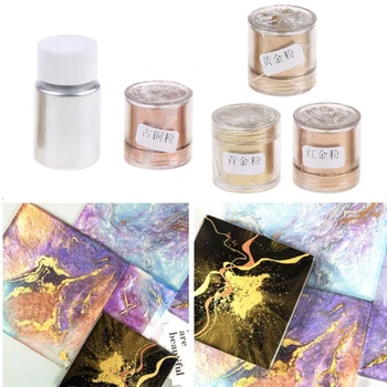 5 Värvi Metallist Pearl Powder Kit Epoksüvaik Värvaine Glitter Marmor Metallik Pigment Vaik Värvi Värvaine Ehted Tegemine