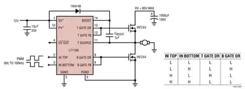 LT1162 LT1162CSW LT1162ISW - Pool/Täis-Sild N-Channel Power MOSFET Drivers