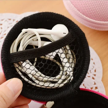 Uus Mini Tõmblukk Kaitsva Kõrvaklappide Juhul Kott Kõrvaklapid Ladustamise Kott Pehme Peakomplekt Earbuds Box USB-Kaabel Korraldaja Mündi Rahakott