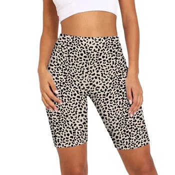 Suvel Leopard Serpentine Prindi Kuuma Püksid Naiste Mood Kõrge Vöökoht Sale Sport Jalgratturi Püksid Activewear Naine Streetwear
