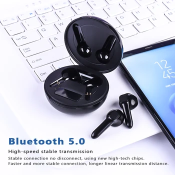 BOHM PRO 9S 5.0 Bluetooth Kõrvaklapid Juhtmeta Kõrvaklappide Stereo-Peakomplekti sport Earbuds koos laadimise kasti kõikidele nutitelefoni