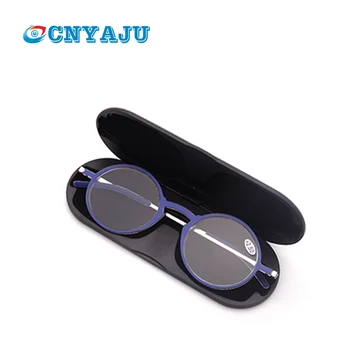 CNYAJU Slim Lugemise prillid Meestele, Naistele Alumiun Magnet Juhul metallist pocked presbüoopia Prillidega +1.0 +1.5 +2.0 +2.5 +3.0 +3.5