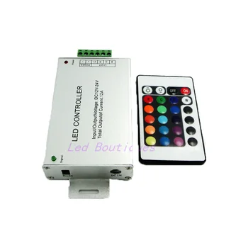1 tk DC12-24V IR Remote RGB Kontroller 12A 24key pult