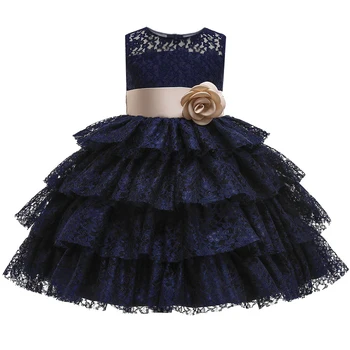 3-10 aastat vana tüdruk Printsess Sünnipäeva Armulaud pidulik tants pits tikitud kook kohev kleit uus tüdruk tikitud kleit tüdruk