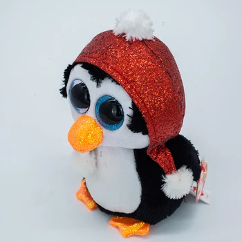 Uus 6 Tolline 15 cm Ty Beanie Suured Silmad Peas Palus Loomade Red Hat Pingviin Kollektsiooni Nukk Poisid Tüdrukud Lapse Sünnipäev, Jõulud Kingitus