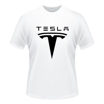 Suvine Meeste Auto Tesla3D Trükitud T-särk Streetwear Hingav Särk Puhta Värvi Liiga Dressipluus Vabaaja Top 2021 Uus Top