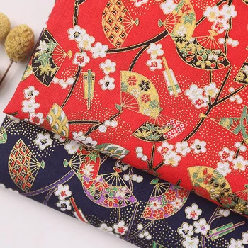 Jaapani Pruunistavate Punane Tumesinine Puuvillane Riie Õmblusmasinad Kimono Nukud Ja Kotid Näputöö Segast Riie