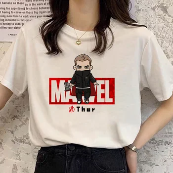Casual MARVEL Graafiline Mood Naiste Tshirt Iron Man Prindi Unisex Top Tee Vabaaja Harajuku T-Särk Cute Cartoon T-särk Dropship