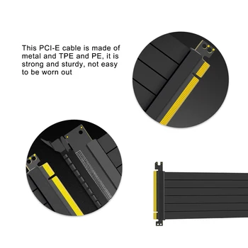 Kiire ARVUTI Graafika Kaardid PCI Express Pesa Kaabli Trassi Kaart PCI-E X16 3.0 Paindlik Kaabli Pikendamine Adapter