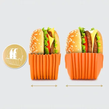 Burger Fikseeritud Kast Köök Burger Omanikud Pestav Ja Korduvkasutatav Pakiruumi Plastikust Burger Hammas Köögis Toidu Burger Plaadid Rack