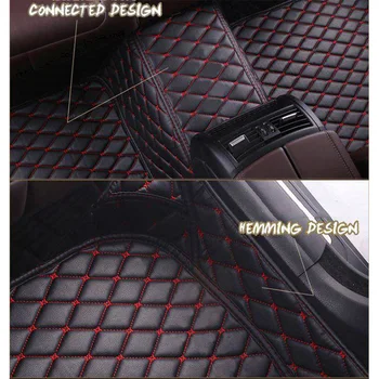 Audi Q7 2019 2018 2017 2016 (7 Kohaline) Auto Põrandamatid Tarvikud Veekindel Suu Padjad Custom Disain Vaibad Osad Kaitsta