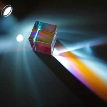 18*18*18mm Crystal Optiline Prisma Cube Optiline Prisma Fotograafia Värvi Kombinatsioon Prisma Selge Klaas Vikerkaar