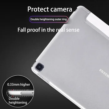 Samsung Galaxy Tab A7 10.4 T500 T505 Anti-sügisel Protective Case Tab 10.1 2019 T510 T515 Klapp Nahast Seista Kaane Puhul