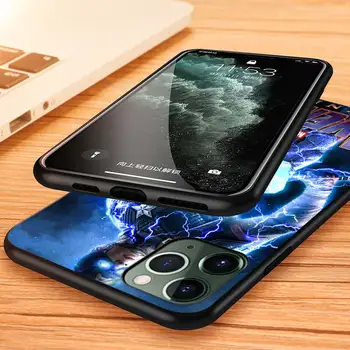 Marvel Kapten Ameerika Apple iPhone 12 11 Mini XS-XR-X Pro MAX SE 2020 8 7 6 5 5S Pluss Musta Telefoni Juhul Katta