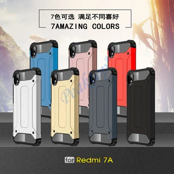 Eest Xiaomi Redmi 7A 8 7 6 Juhul Põrutuskindel Armor Kummist Kõva PC Telefoni Kaitseraua Eest Xiaomi Redmi 7A tagakaas Xiaomi Redmi 7A