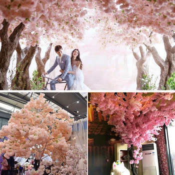 Uus kodu hotel pulm teenetemärgi simulatsiooni cherry blossom branch plastikust silk flower elutuba lakke rõdu lill viinapuu