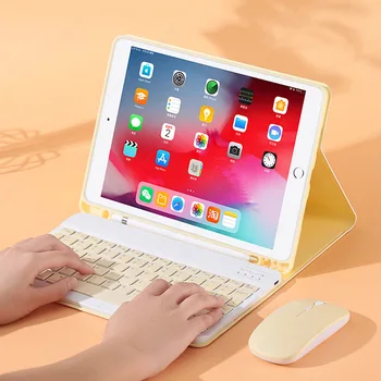 Keyboard Case for iPad 9.7 2017 2018 Puhul, Klaviatuur iPad 5. ja 6. Põlvkonna araabia vene hispaania itaalia Klaviatuur