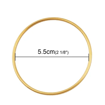 Roostevabast Terasest Käevõrud Käevõrud Kulla Värvi Ring on 18,5 cm(7 2/8