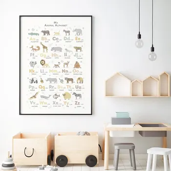 Safari Loomade Tähtedega Plakat Lasteaed Boho Lõuendile Maali Baby Art Print Põhjamaade Kaasaegse Seina Pilt Kids Room Home Decor
