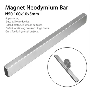 100x10x5MM N50 Ristkülikukujuline Magnet Riba Neodüümi Pikk Magnet Riba Kodus DIY Tööriist Kodu-Magnetilise Materjali Dropshipping