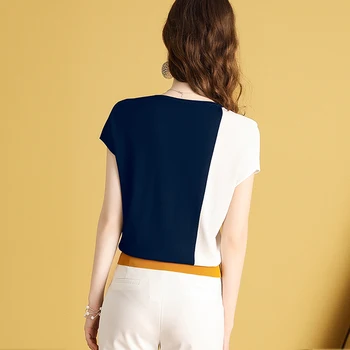 Kõrge Kvaliteediga Suvel Knitt T-särk Naiste 2021 korea Fashion Vabaaja Lühikesed Varrukad Kootud Lady Pullover Tshirt Topid Riided