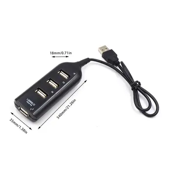 USB Hub, 4 USB Porti (High-Speed HUB Turustaja U Disk-Kaardi Lugeja Tasuta IMac Kaasaskantav Arvuti Lisaseadmed-USB Adapter