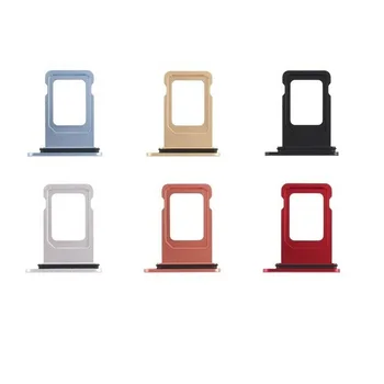 Apple iPhone XR Hõbe/Must/Sinine/Kuldne/Punane/Koralli Värvi Ühe SIM-Kaardi hoidik Hoidik