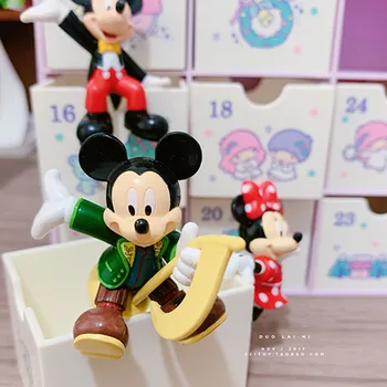 2TK 4-5cm Disney viimast, et lahtiselt Miki Minni tassi serva seeria nukk DIY teenetemärgi kogumise kaunistused