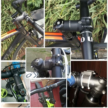TOSEEK Süsiniku MTB Jalgratas Varre 6/17 Kraadi 31.8 mm*60-120mm Carbon Road Bike Varre Ultralight Lenkstangi Varre Jalgratta Osa