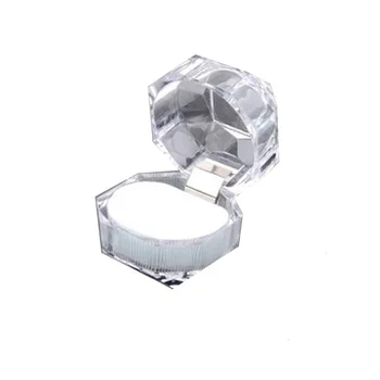 1tk 4x4cm Ehted Display Case Ringi Box Akrüül Läbipaistev Omanik abielusõrmus Ehete Karbid ja Pakendite Hulgimüük