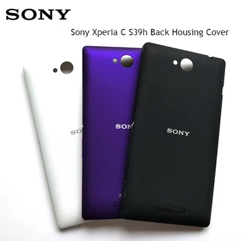 Originaal Sony Xperia C S39h Plastikust Tagasi Patareipesa Kaas Tagumine Uks Eluaseme Puhul Sony Xperia C C2305 S39 S39h S39c Logoga