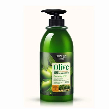 2tk BIOAQUA Oliiviõli Palsam/Mask kõõmavastane Oliiviõli Šampoon Taastab Kahjustunud Juukseid Sügavalt, Toidab Kõik Juuksed Tüüpi Värv