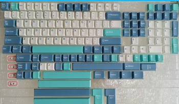 1 Komplekt PBT Keycaps Kirss Profiili VÄRVI Subbed Keycap Mehaanilise Klaviatuuri GMK SHOKO Võti Kork ISO Sisestage 6U 6.5 U 7U Tühikuklahvi