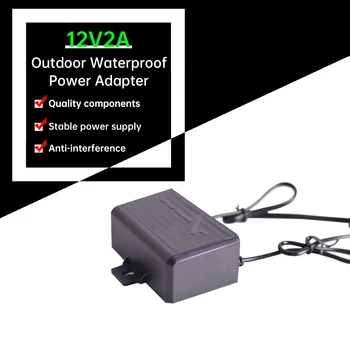 SM 12V2A universal outdoor veekindel power adapter valve kaamera AC 110-240V MEILE EU pistik
