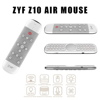 ZYF Z10 2.4 G Taustavalgustusega Õhu Hääl pult Juhtmevaba Klaviatuur Touchpad, Anti-Kaotatud Funktsioon, Android TV Box, Smart TV