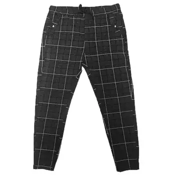 W2453 -Kevadel ja suvel teksad meeste lahtised sirge toru meeste püksid äri püksid