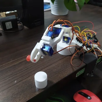 Robot arm 6 telg komplekt Robot akrüül mehaaniline käsi manipulaatori küünis micro servo SG90 arduino arengu õppija DIY osad