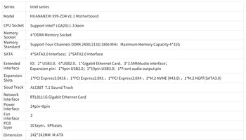 HUANANZHI X99 ZD4 X99 Emaplaat Intel X99 LGA-2011-3 Kõik Seeriad DDR4 RECC M. 2 PCI-E NVME NGFF M ATX Serveri Emaplaadi