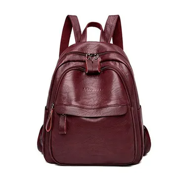 Elegantne naiste kott anti-varguse seljakott moe suundumus lihtne ja suure mahutavusega daamid kanalite kooli kotid nahast reisi bagpack