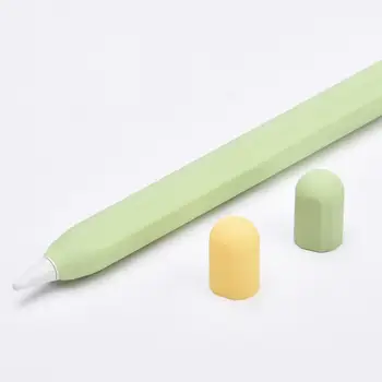 Kontrast Värvi Pehmest Silikoonist puhul Apple Pliiats 1/2 Stylus Pen Kate Juhul Anti-slip Stylus Pliiats Juhul Mütsid