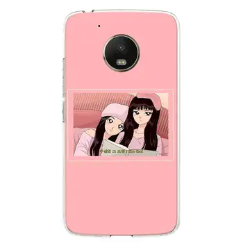 Jaapani Anime Esteetiline Sõber Telefoni Puhul Motorola Moto G9 G8-G7 G5 G6 E6 E5 Pluss Play Power + Üks Tegevus Makro Kate Coque