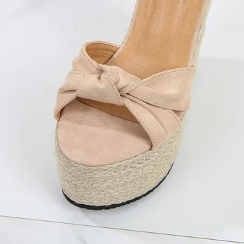 Sandaalid naistele suvel uus 2021 täistald Sandaalid Elegantne Pulmapidu kingad, Kõrge Kontsaga bowknot platvorm kingad