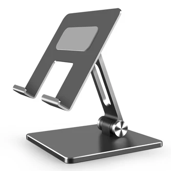 Must/Slive Alumiiniumisulamist Telefon Seista Toetada Tablett Laua Kaasaskantav Omanik Telefoni Pad Tahvelarvuti Seista Reguleeritavad Kokkuklapitavad Omanik