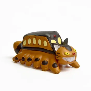 Studio Ghibli Anime Totoro Kass Bussi Figuriin Laua Ornament Mudel Haldjas Aias Sambla Kääbus Mänguasi Väike Maja Kaunistamiseks Tarvik
