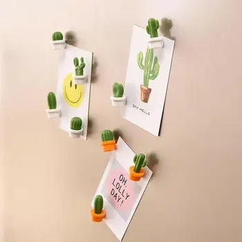 6tk Kodu Kaunistamiseks Magnet Külmik Kleebi Märkmete Cactus Külmkapp Magnet Kogumise Cactus Külmkapp Magnet Sõnum Postitus