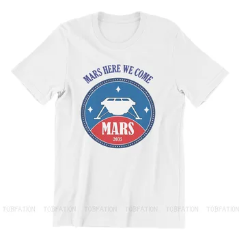 Siin Me Tuleme Mood TShirts Mars 2020 Visadust Rover Uurimine Mees Graafiline Kangast Topid T-Särk O Kaela Ülegabariidiliste