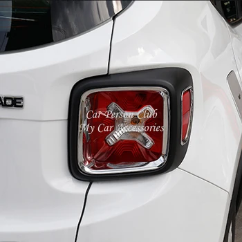 Tagumine Saba Valgus Lambi Kate Tagatuled Paneeli Raami Trimmib Jaoks Jeep Renegade-2018 ABS Plastikust Kleebis Auto Stiil Tarvikud
