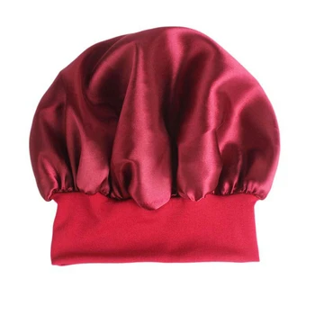 Naiste Magab Mütsid Vannituba Satiin (Solid Color Venitada Bonnets Juuksed Mütsi Igapäevaseks Kasutamiseks ja Ilu
