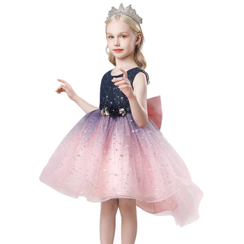 Kvaliteetne beebi pits printsess kleit tüdruk elegantne sünnipäeva kleit tüdruk kleit Beebi tüdrukute riided 4-14yrs