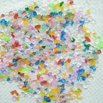 Looduslik Kristall Klaas liiv, Purustatud Kivi Kala Tank Aia Kaunistamiseks Liiv Akvaariumi Rock Purskkaevu Ornament DIY tarvikud